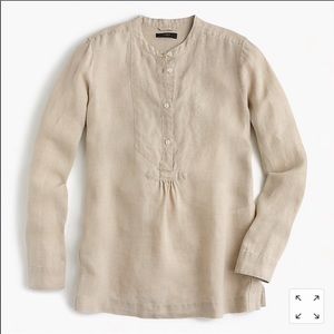 J Crew Irish Linen blouse by Baird McNutt -12